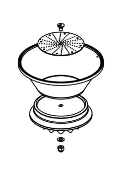 50200 Santos Komplettsieb Complete Basket Assembly
